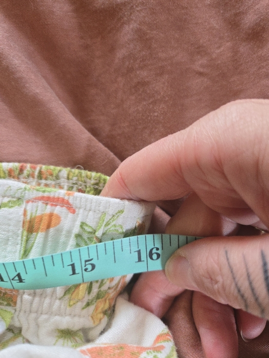 Cynthia Rowley White Wide-Leg Linen Pants with Pink & Green Print - Picture 9 of 11